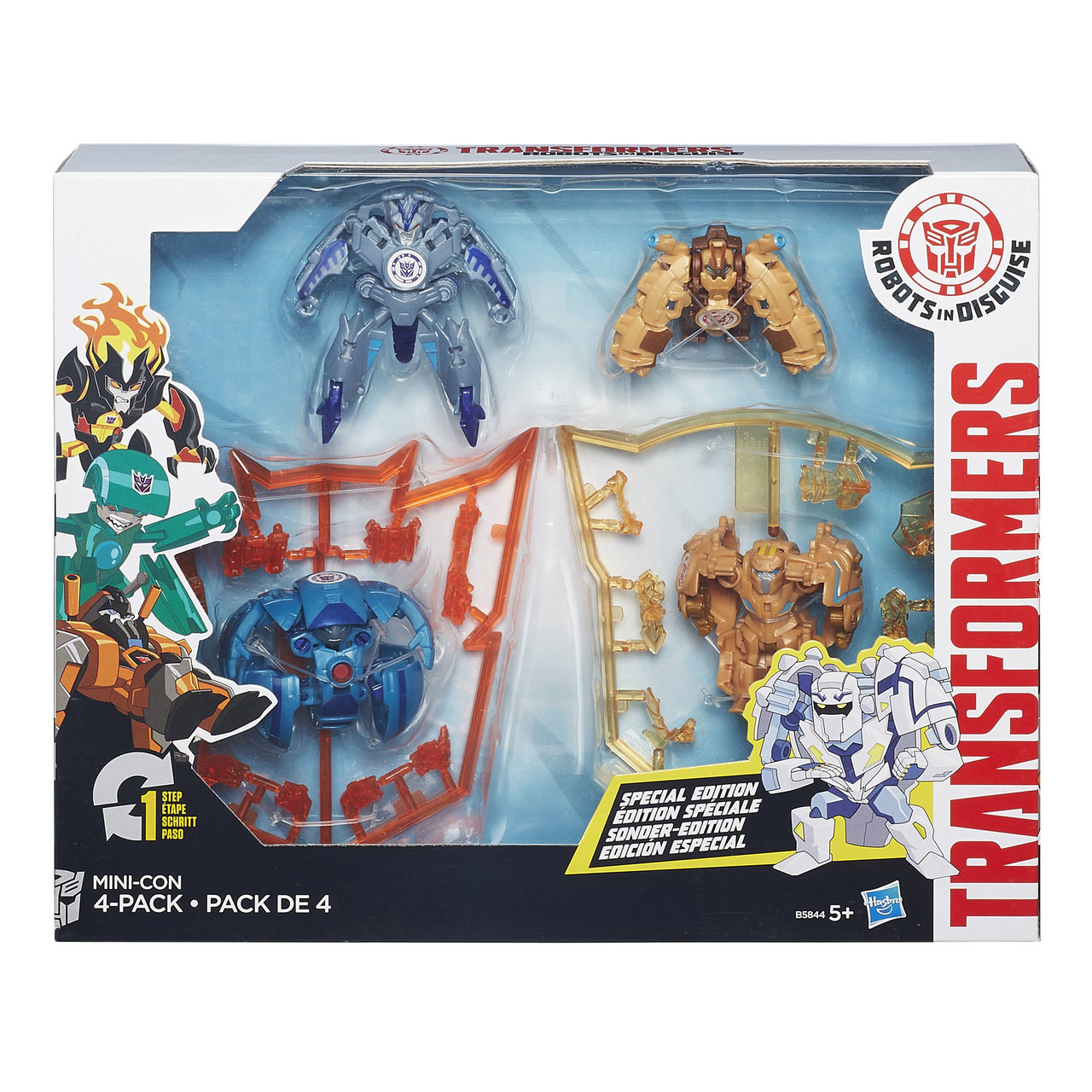 Transformers Robots in Disguise Mini-Con 4-Pack: SWELTER, BACKTRACK,  UNDERTONE & BEASTBOX - The Toy Barn