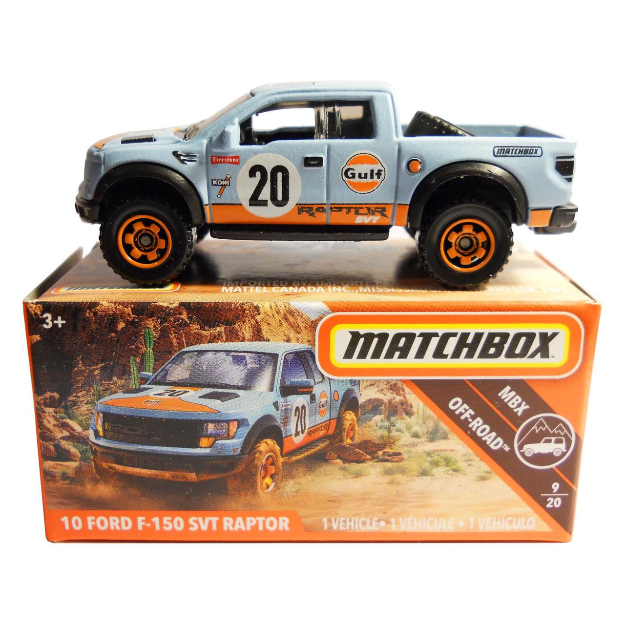 Matchbox Power Grabs 10 FORD F-150 SVT RAPTOR 1:64 Scale Die-cast Vehicle