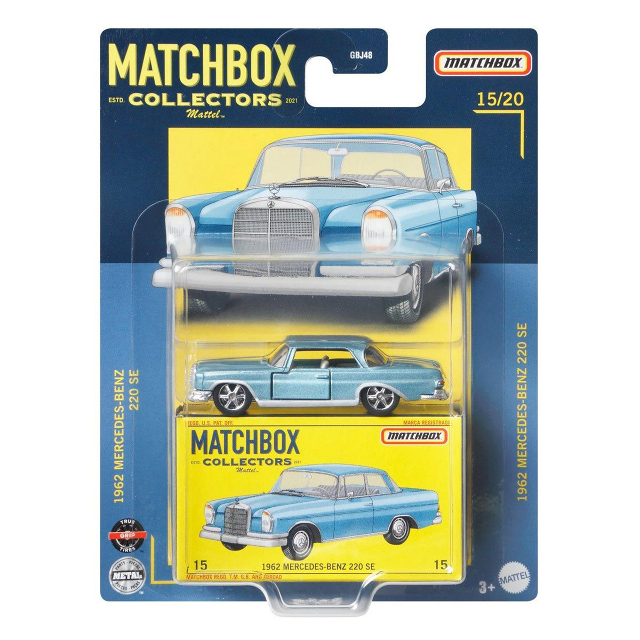 Matchbox Collectors Series 1962 MERCEDES-BENZ 220 SE 1:64 Scale Die-cast  Vehicle - The Toy Barn