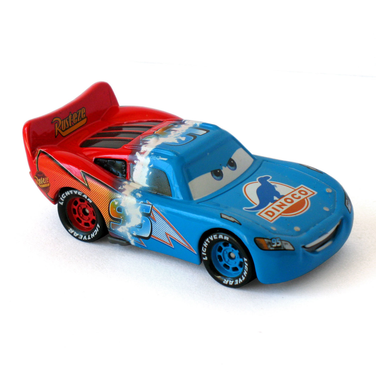 Disney Pixar Cars Transforming Lightning Mcqueen 155 Scale Die Cast Vehicle Bubble N Squeak Toys 