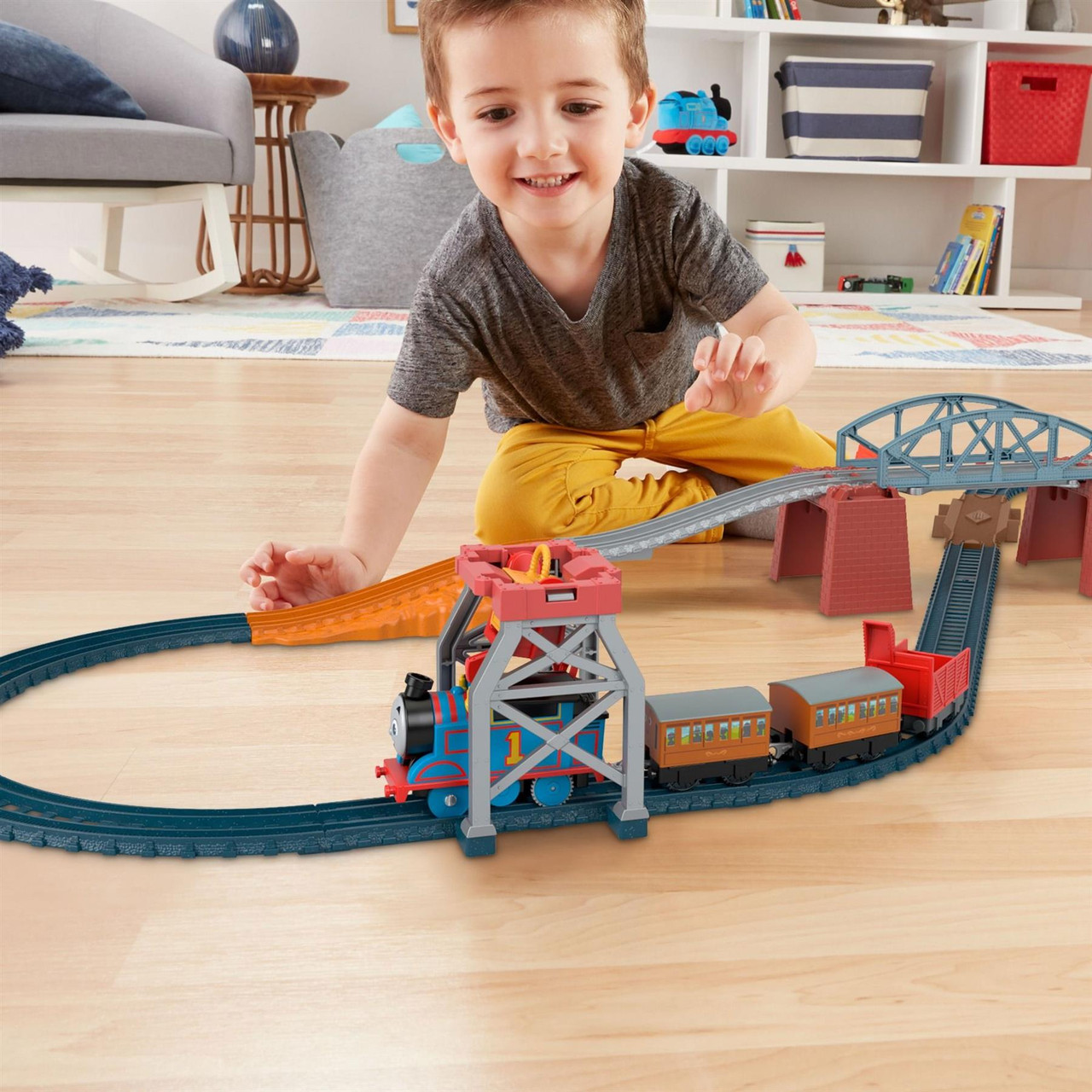 Thomas Friends 3-IN-1 PACKAGE PICKUP Motorised Train Set The