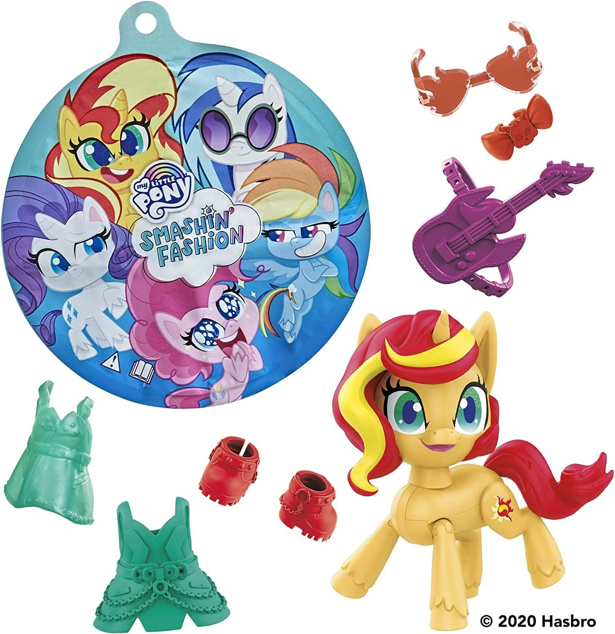 My Little Pony Smashin Fashion SUNSET SHIMMER Poseable Figure With my-little-pony-smashin-fashion-sunset-shimmer-poseable-figure-with