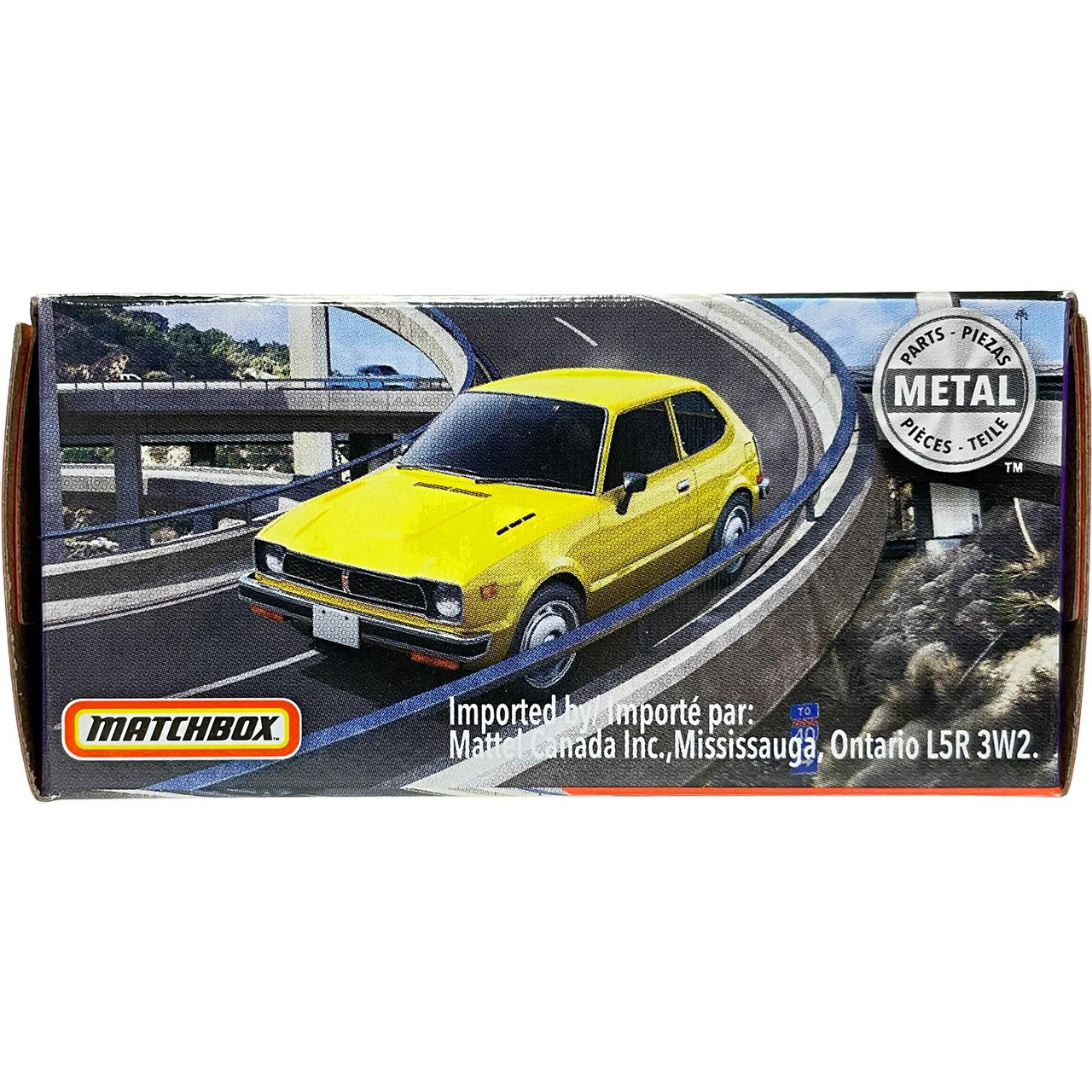 Matchbox Power Grabs '76 HONDA CVCC (Yellow) 1:64 Scale Die-cast