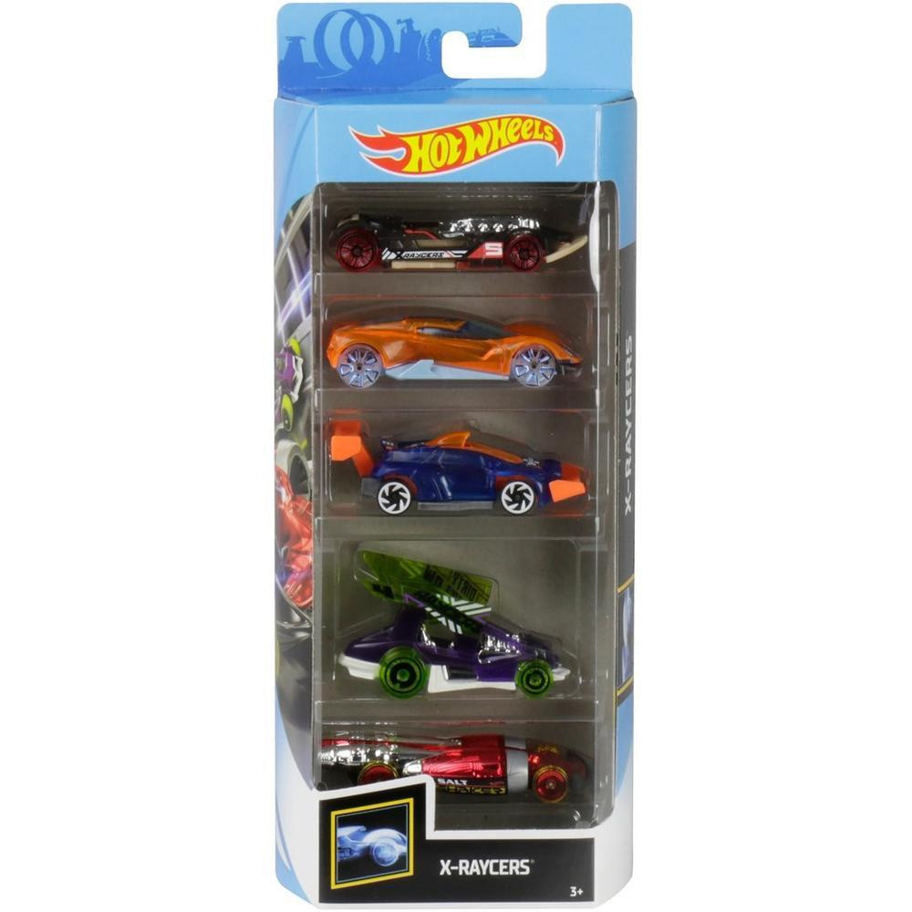 Hot Wheels X-RAYCERS 1:64 Scale Die-cast Vehicle 5-Pack (GHP59