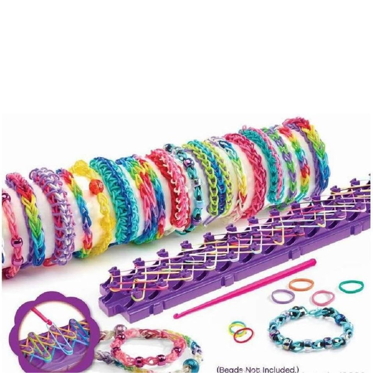 Rainbow Loom: Beadmoji Mini Combo - DIY Rubber Band & Bead Bracelet Kit -  Includes 1800 Bands & 260 Beads, Design & Create, Ages 7+ - Walmart.com
