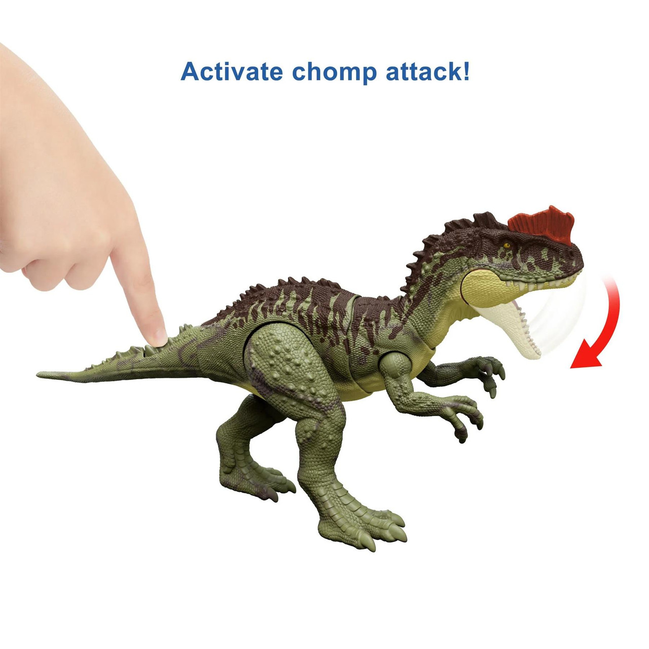 Jurassic World Jurassic Park III Dinosaur Toy Epic Attack Velociraptor  Figure, Chomp & Roar Action 