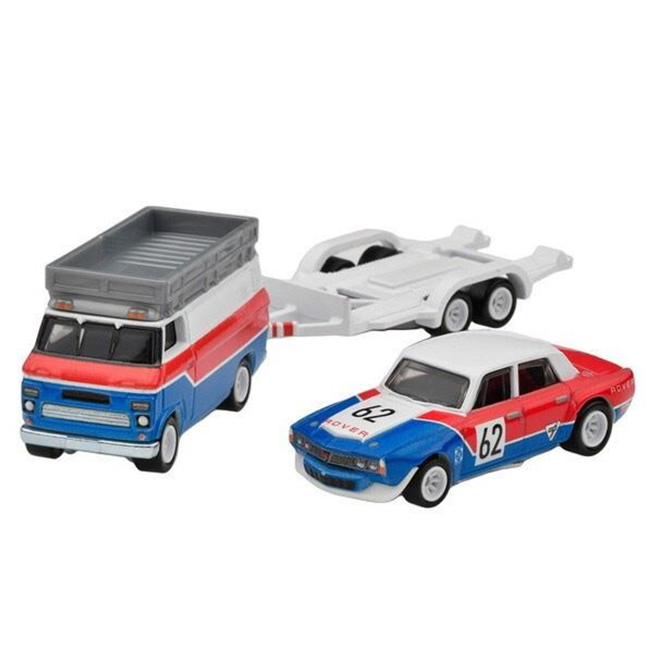 Hot Wheels Car Culture Team Transport '70 ROVER P6 GROUP 2 and HW RALLY  HAULER 1:64 Scale Die-cast Vehicles (#55)