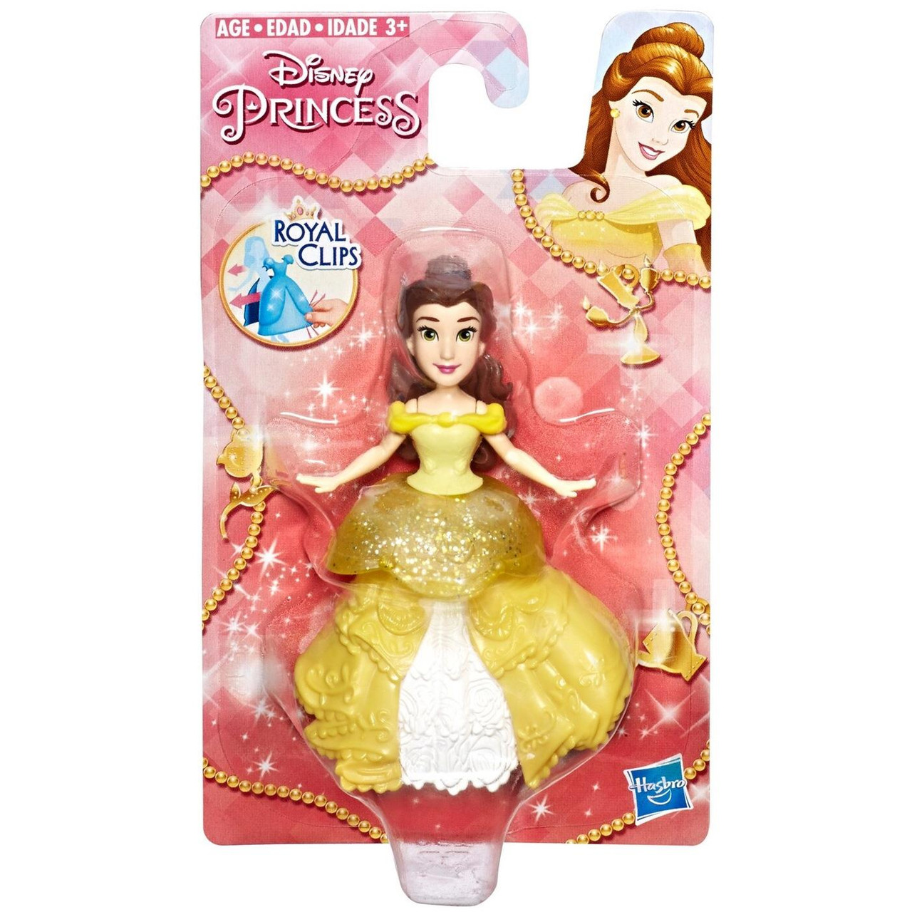 Disney Princess BELLE Doll with Royal Clips Fashion The