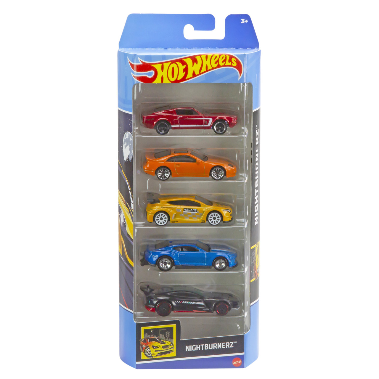 Hot Wheels NIGHTBURNERZ 1:64 Scale Die-cast Vehicle 5-Pack (HTV43