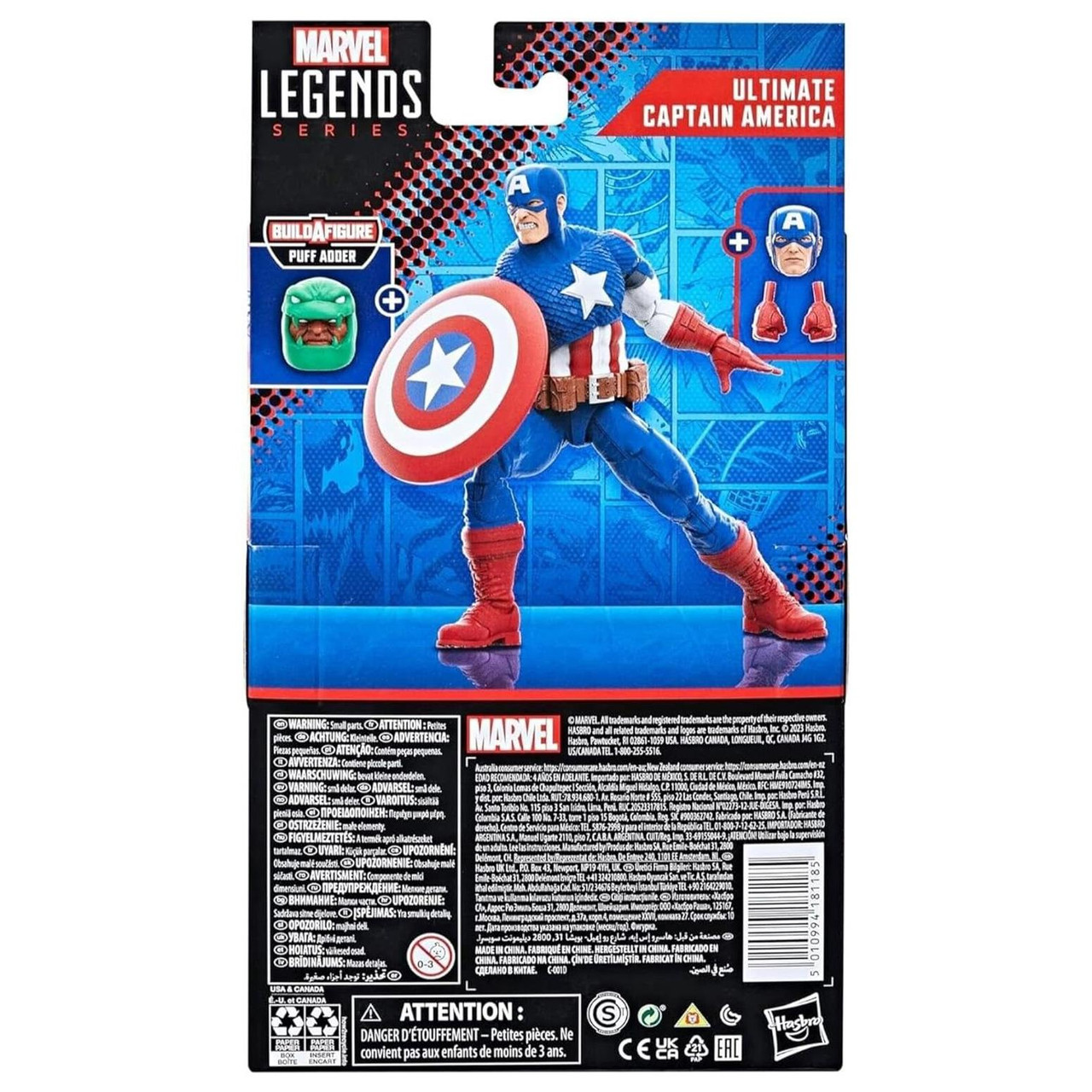 Marvel Classic Figure Captain America Actionfigur - 15 Cm, Mit Gelenken, Für Kinder Ab 4 Jahren