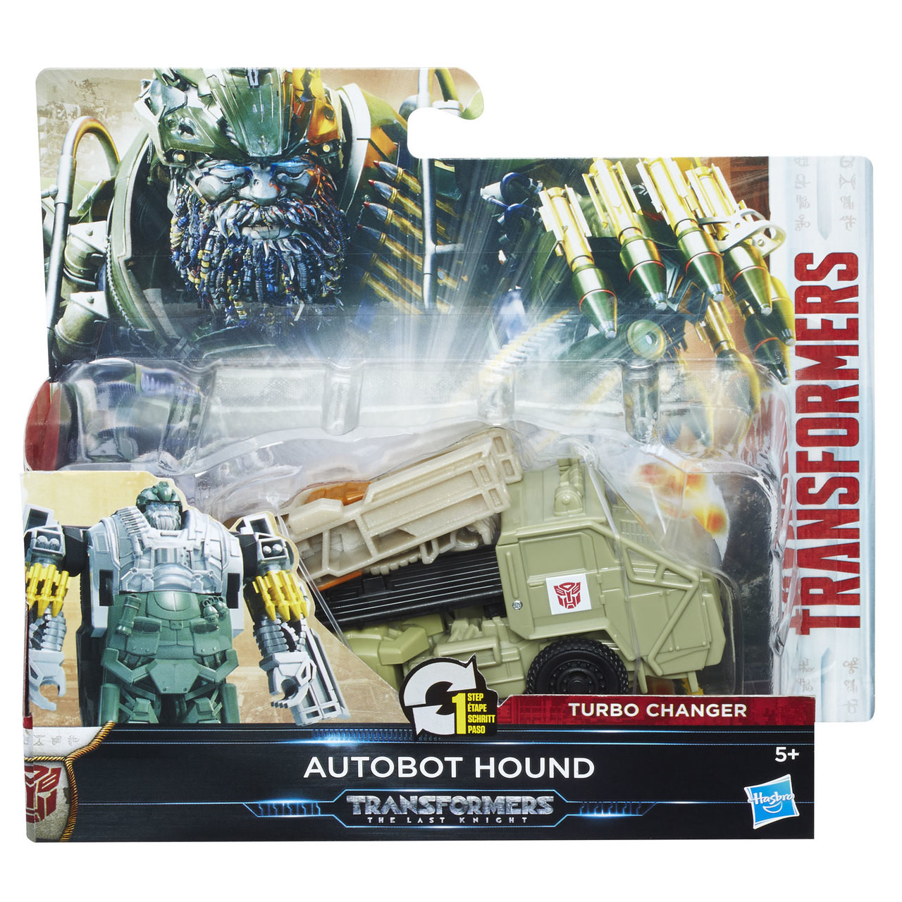 Transformers The Last Knight AUTOBOT HOUND 1-Step Turbo Changer
