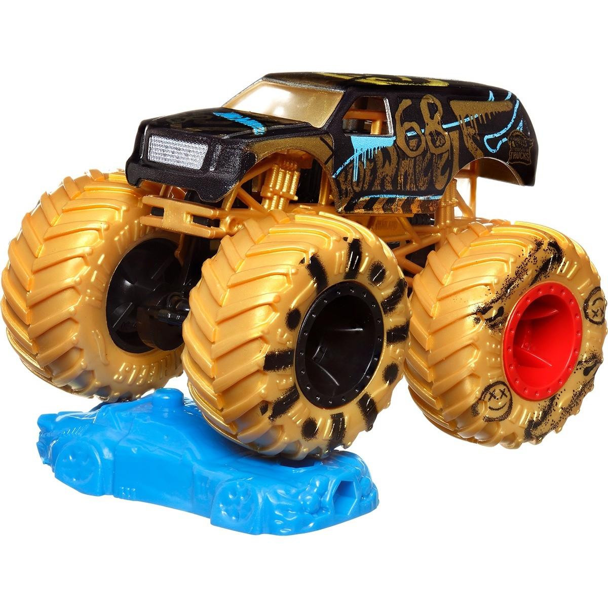 Hot Wheels Monster Trucks DEMO DERBY 1 64 Scale Vehicle The Toy Barn