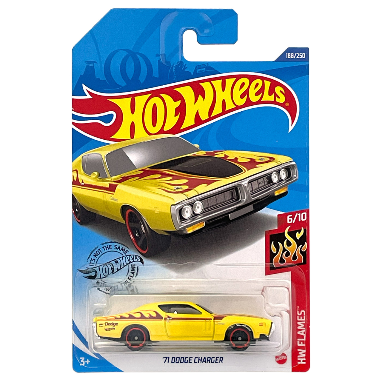 Hot Wheels '71 DODGE CHARGER (Yellow) 1:64 Scale Die-cast Vehicle