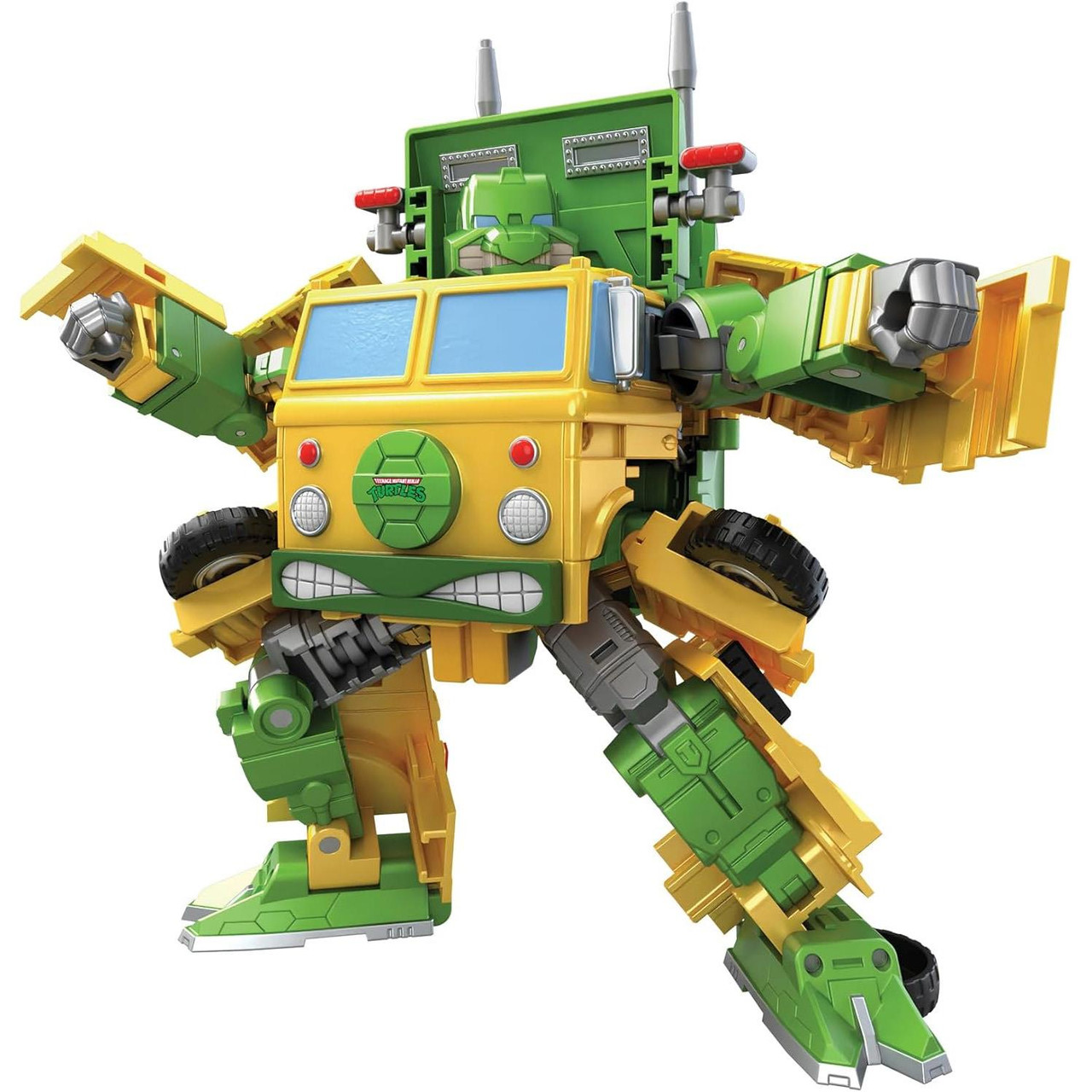 Transformers X Tartarughe Ninja – Action Figure Party Wallop 17,5cm – Collaborativa Con 4 Teste Intercambiabili – Giocattolo Per Bambini 8+