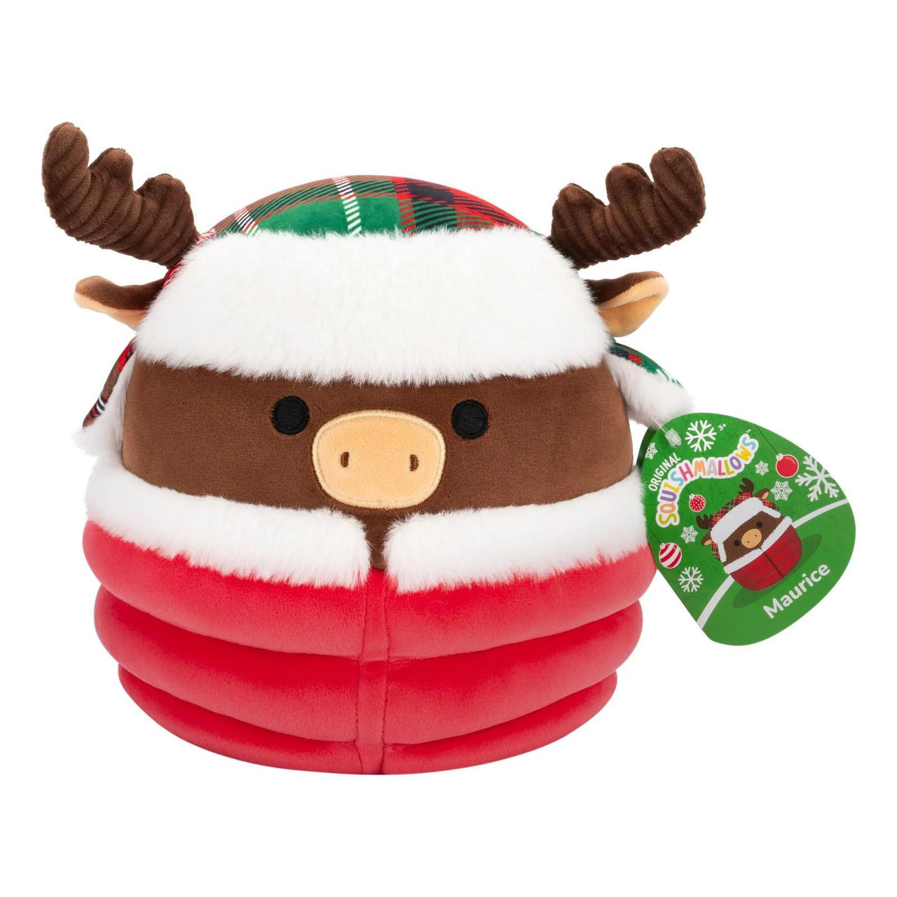 Squishmallows MAURICE the Moose 7.5-inch Christmas Holiday Plush