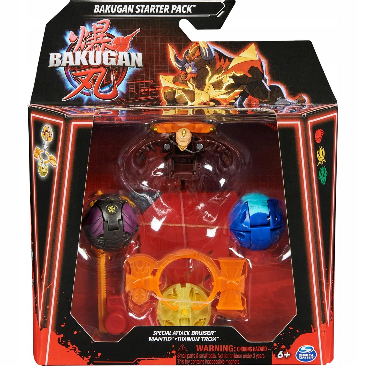 Bakugan Starter Pack Special Attack BRUISER, MANTID and TROX