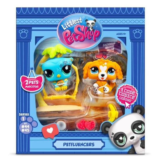 Littlest Pet Shop Series 1: SUNSET PALS Pet-fluencer Pair - The