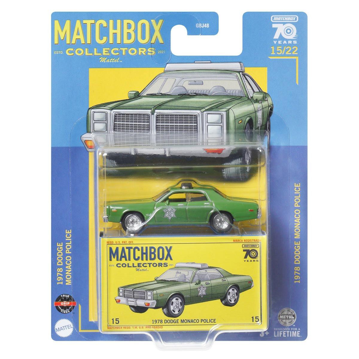 Matchbox Collectors Series 1978 DODGE MONACO POLICE 1:64 Scale Die
