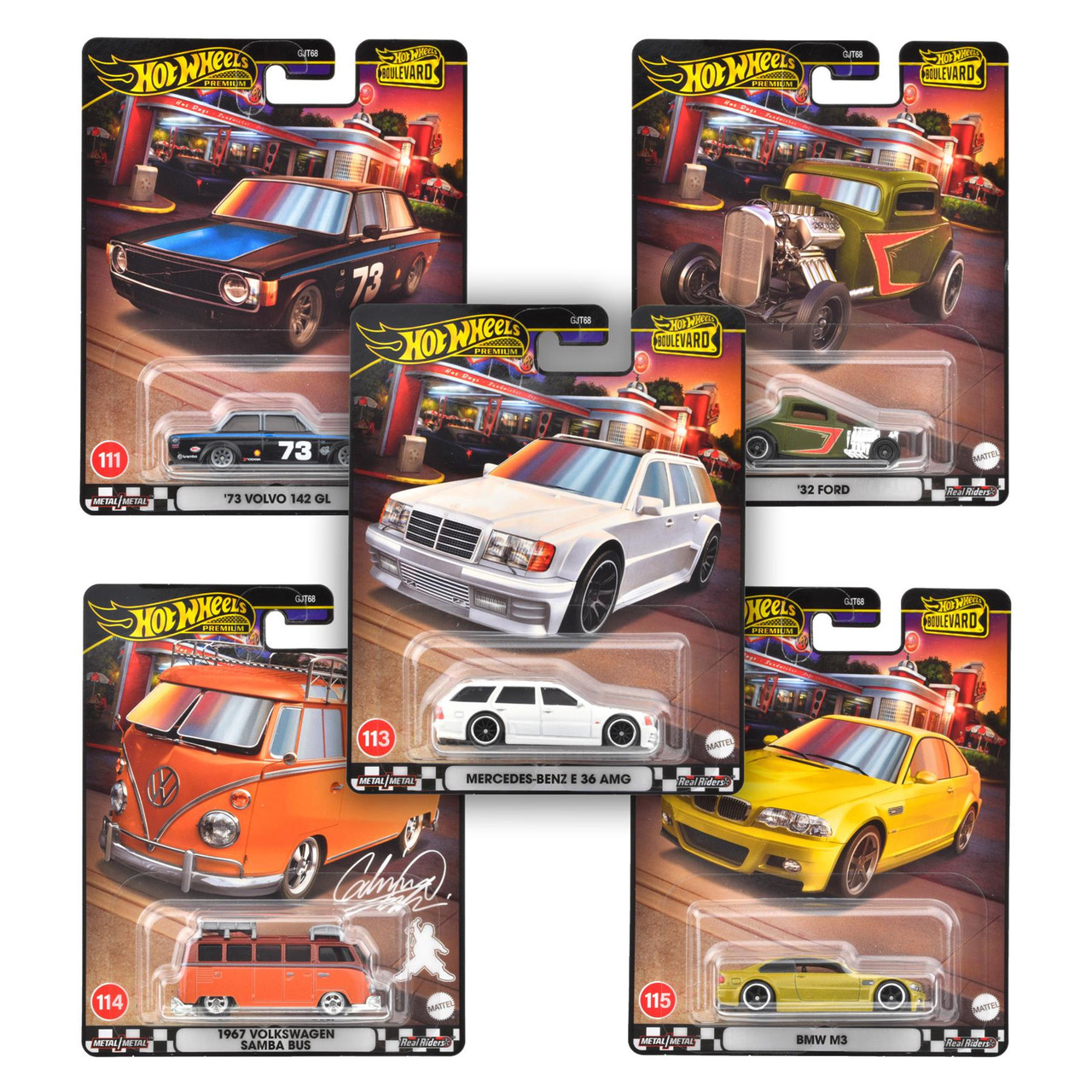 Hot Wheels Boulevard 2024 25台セット Hot Wheels Premium Boulevard 2024 Mix 5 - SET OF 5 - 1:64 Scale