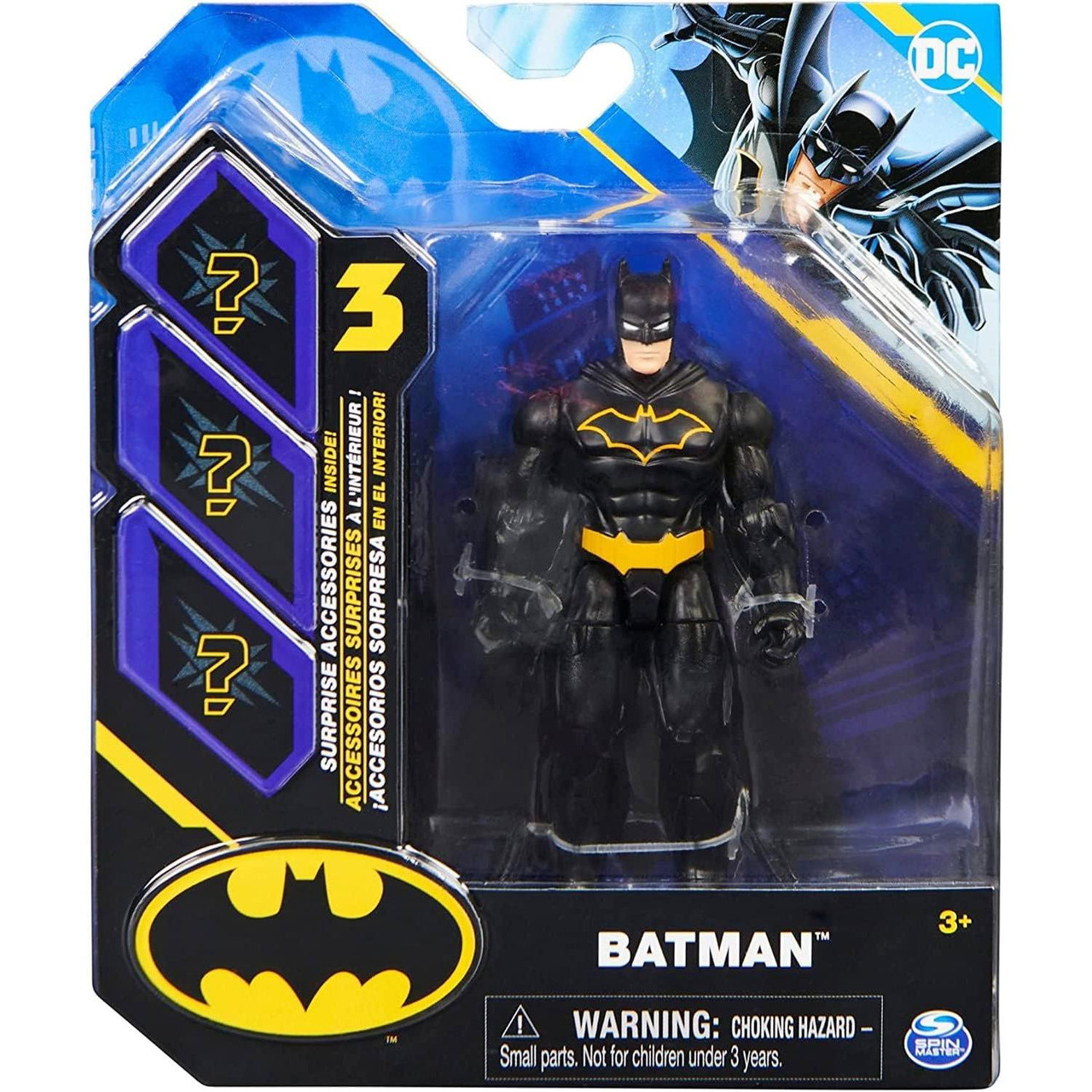 DC Comics BATMAN 4-inch Action Figure with Surprise Accessories