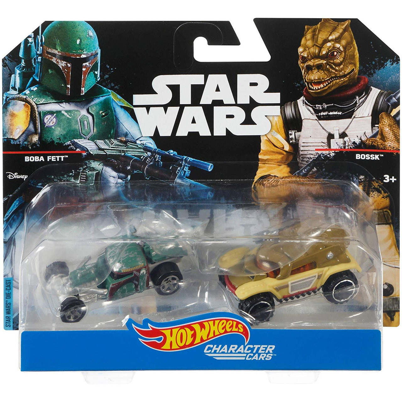 Hot Wheels Star Wars BOBA FETT & BOSSK 1:64 Scale Die-Cast Character Cars