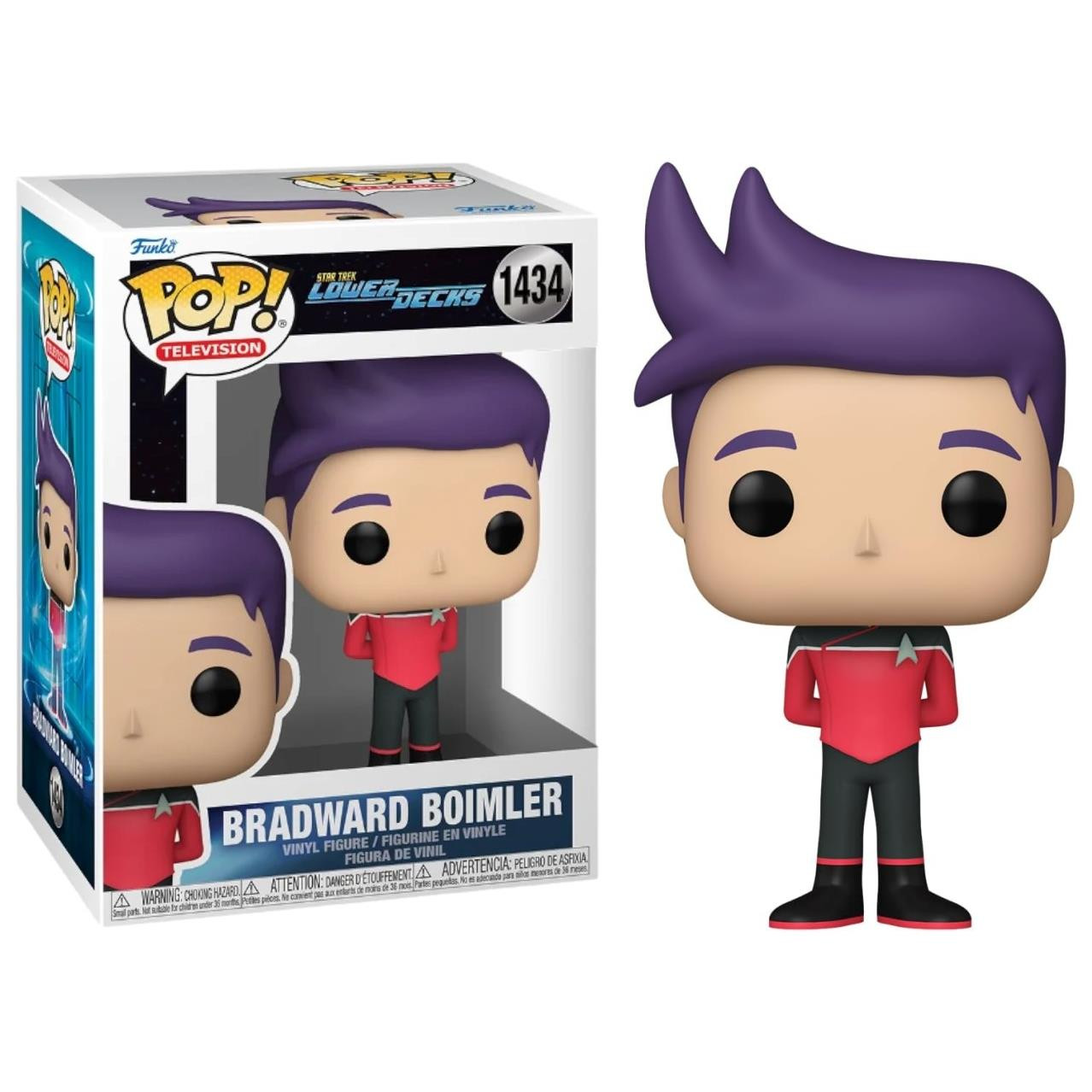 Funko POP! TV Star Trek Lower Decks BRADWARD BOIMLER (10 cm) Vinyl  Figure #1434