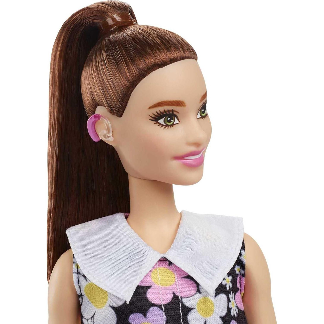 Barbie Fashionistas Doll #187 - Brunette wearing Daisy Print Dress