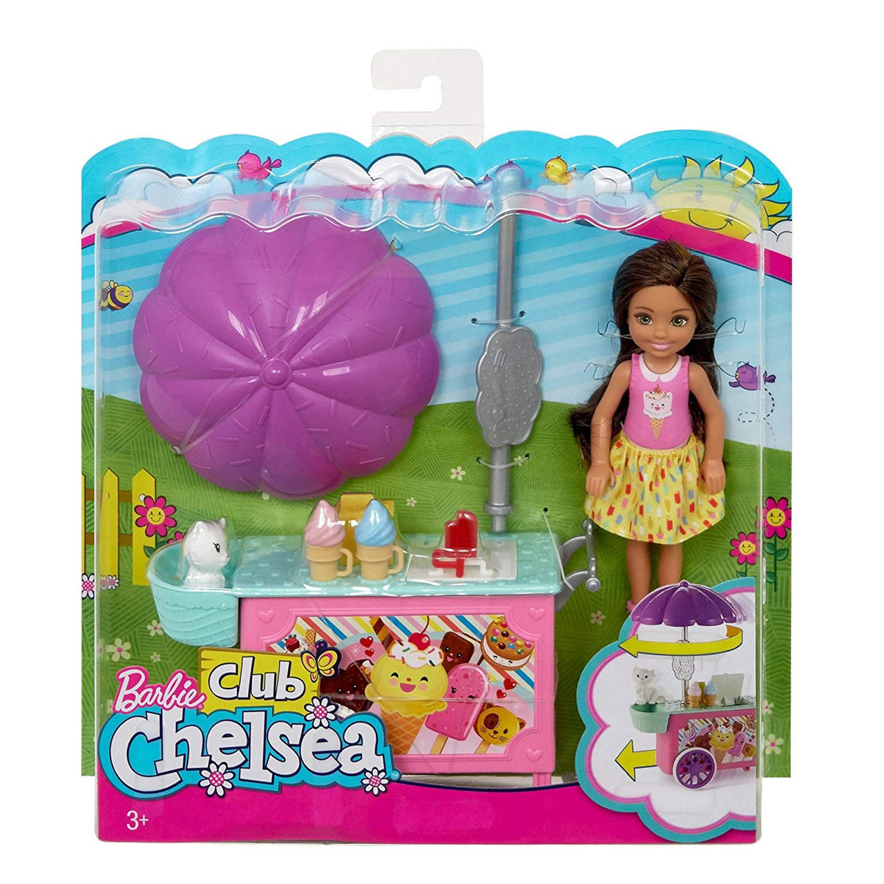 barbie chelsea ice cream cart