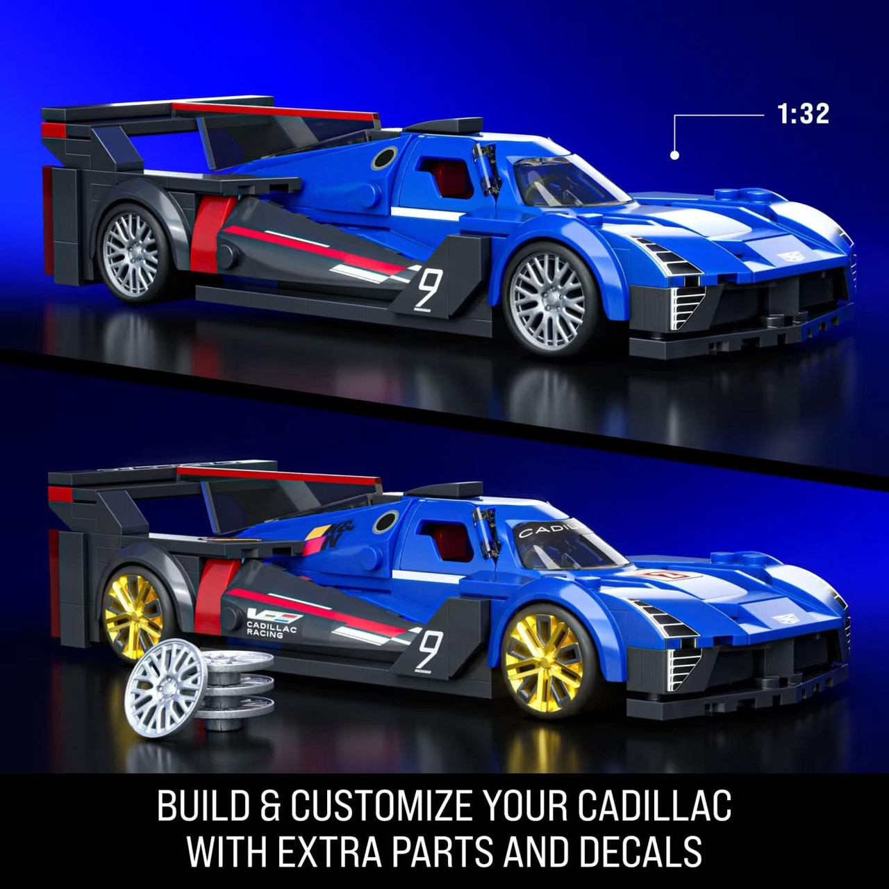 Mattel Brick Shop Hot Wheels CADILLAC PROJECT GTP HYPERCAR