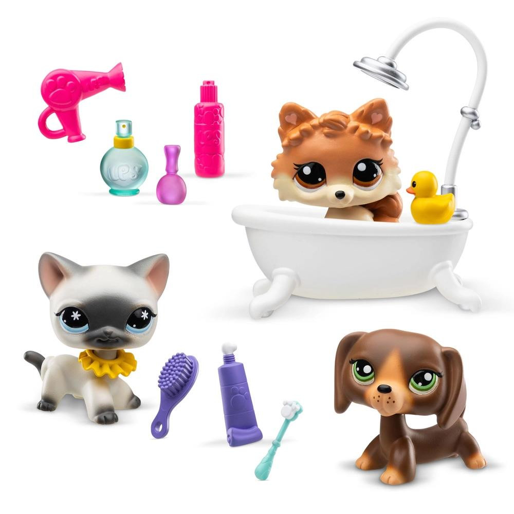 Littlest Pet Shop LPS #1716 – Chien épagneul Authentique – Hasbro – Très Bon état