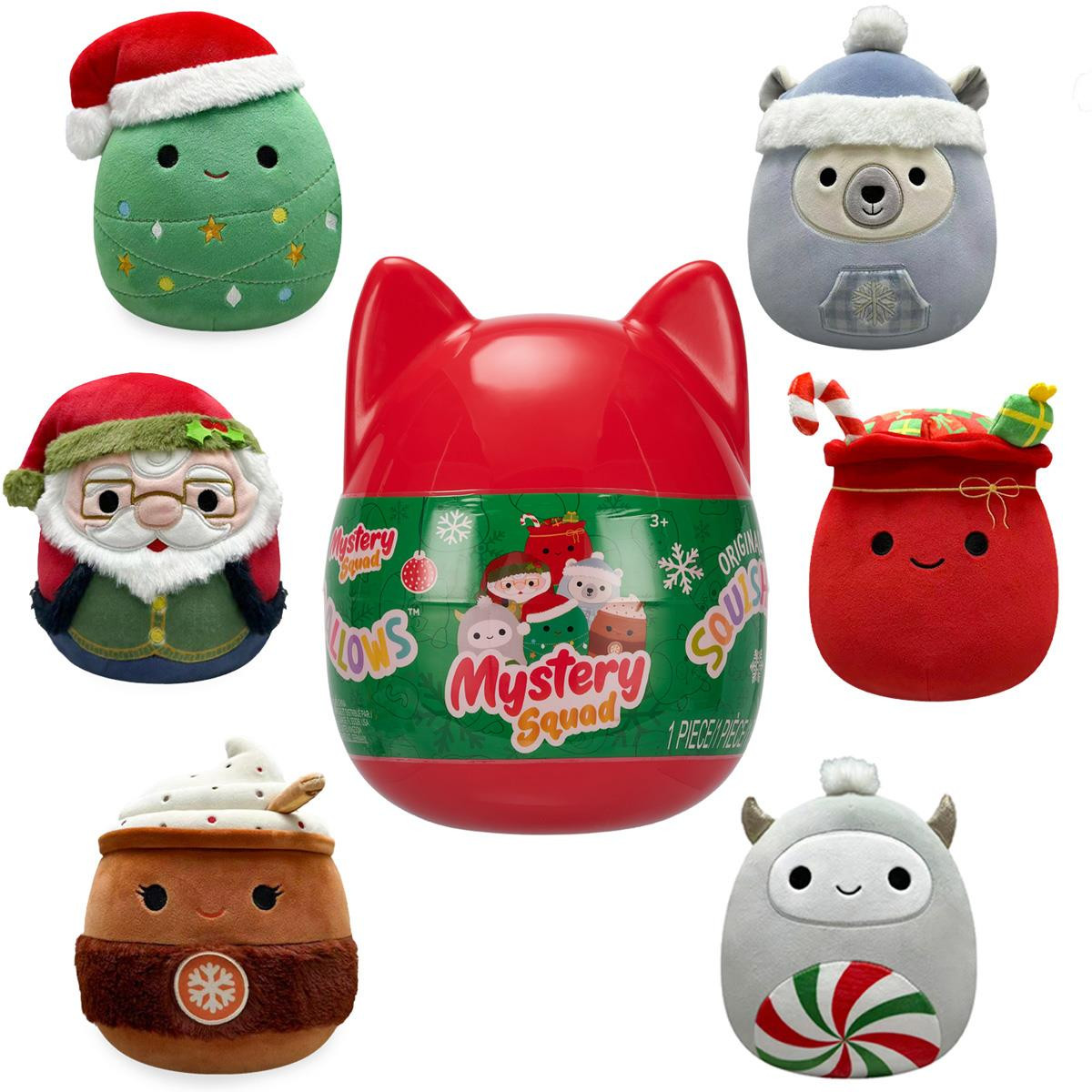 Squishmallows Christmas Holiday Collection Mystery Squad 8-inch