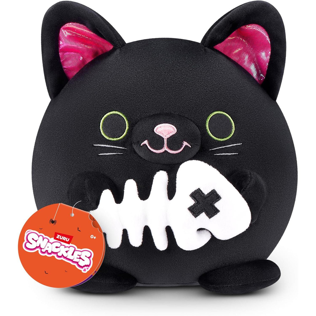 Snackles SALEM the Black Cat with Fish Bones 8-inch Halloween