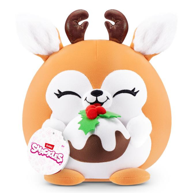 Snackles FROSTY the Elk with Pudding 8-inch Christmas Holiday