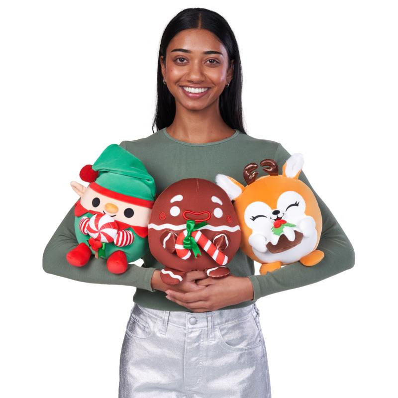 Snackles FROSTY the Elk with Pudding 8-inch Christmas Holiday