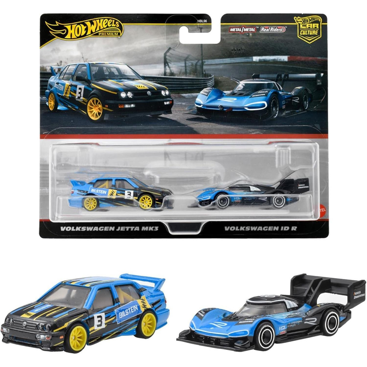 Hot Wheels Car Culture VOLKSWAGEN I.D.R. and VOLKSWAGEN JETTA MK3