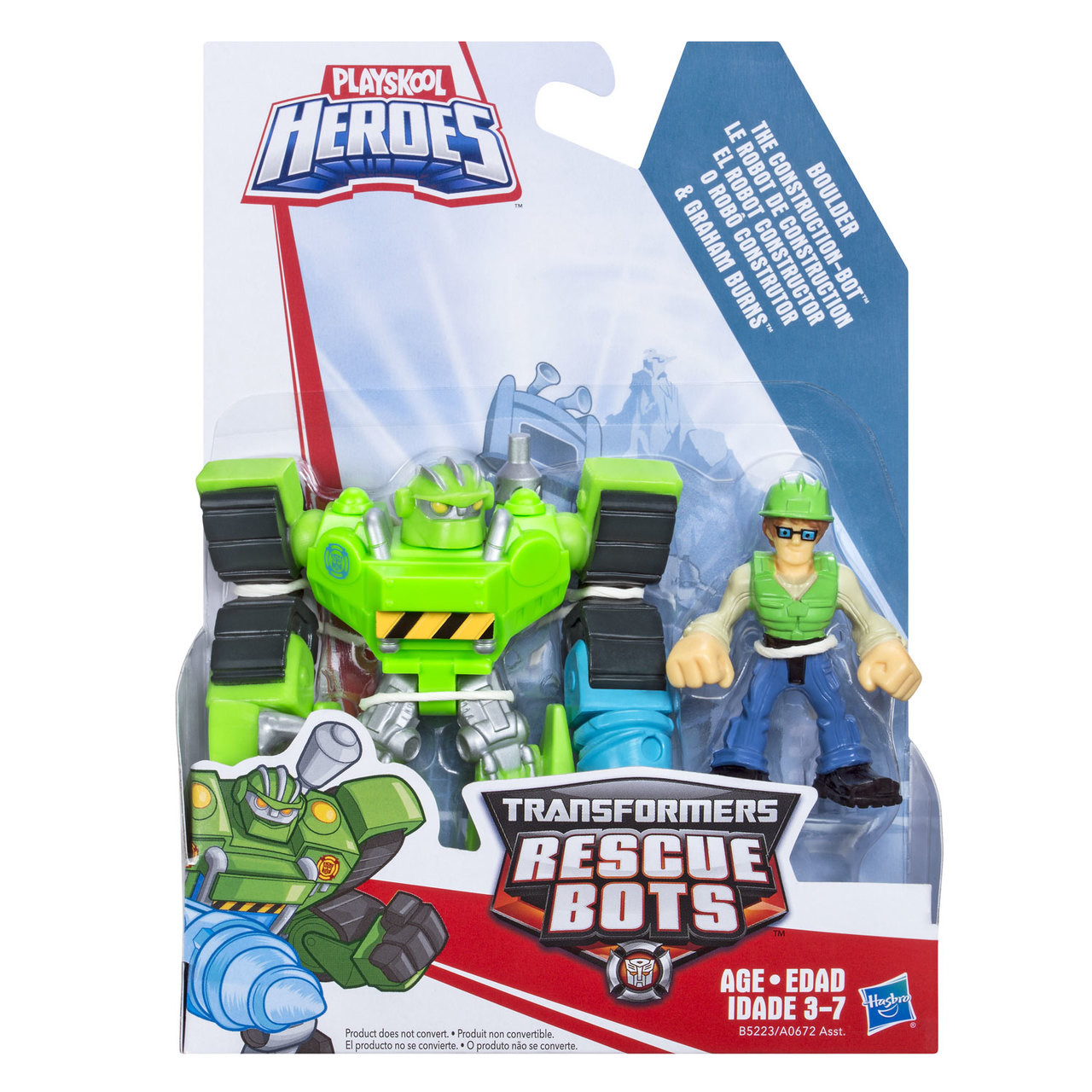 Transformers Rescue Bots BOULDER the Construction-Bot GRAHAM