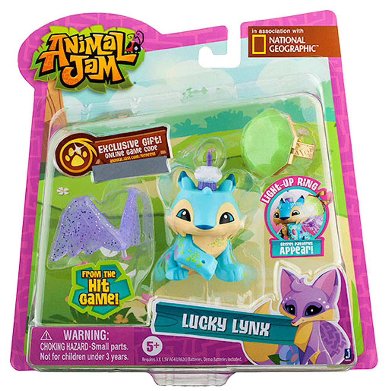 animal jam toys light up ring