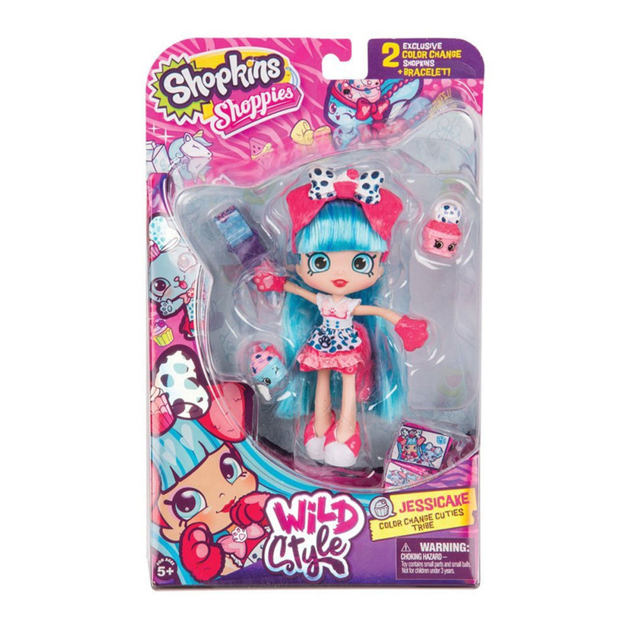 Shopkins Wild Style JESSICAKE Puppy Shoppies Doll