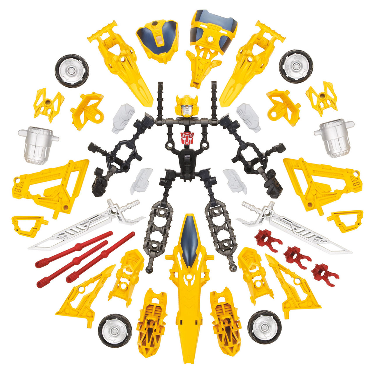 Transformers Construct-Bots Triple Changer Class BUMBLEBEE