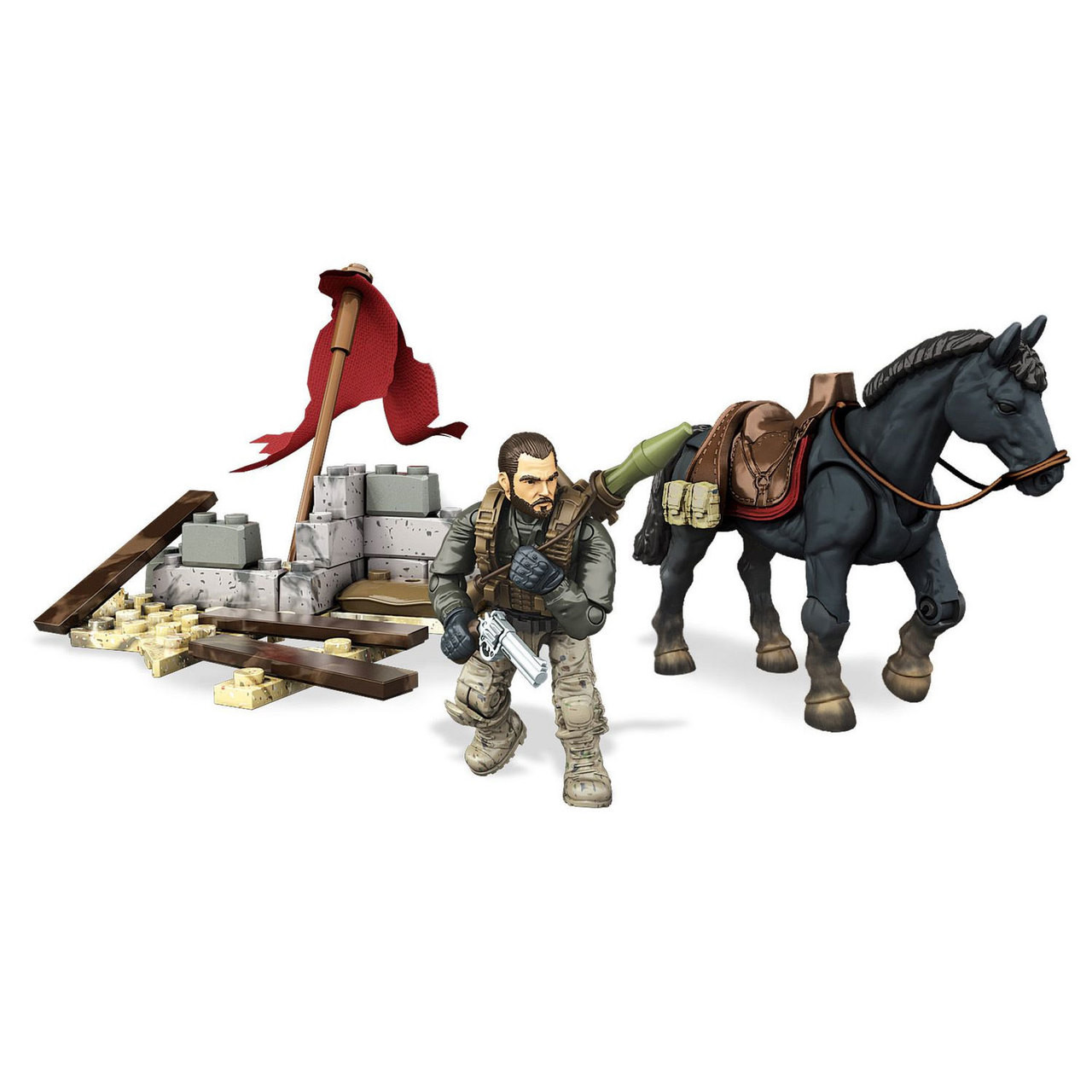 mega bloks horseback assault