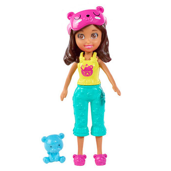 Polly Pocket Sleepover Slumber Party SHANI 9.5 cm Doll and Accessory