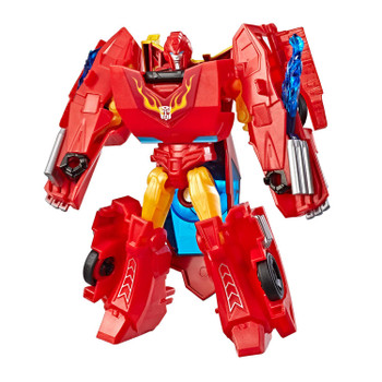 Heroic Autobot Hot Rod - Warrior Class Hot Rod figure inspired by the Cyberverse animated series.