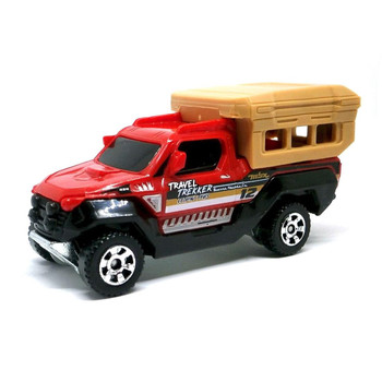Matchbox Travel Tracker Off-Road Tour vehicle with "Travel Trekker" livery.