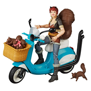 The Unbeatable Squirrel Girl figure includes scooter and accessories.