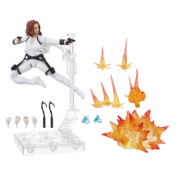Black Widow action figures comes with 12 accessories. Black Widow action figures comes with 12 accessories.