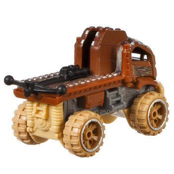 Designed in 1:64-scale with die-cast and plastic parts, the Chewbacca Character Car measures around 7 cm (2.75 inches) in length.