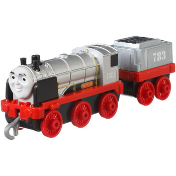 Durable, push along engine with die-cast metal and plastic parts.
