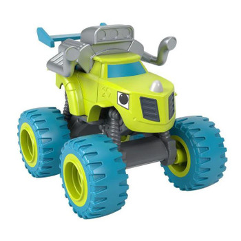 Monster Engine Zeg vehicle features metal axles and thick tyres for rolling speed, plus exposed rear engine.