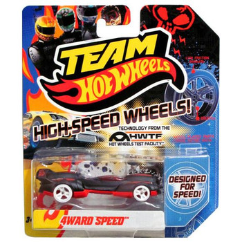 Team Hot Wheels 4WARD SPEED 1:64 Scale Die-cast Vehicle with High-Speed Wheels in packaging.