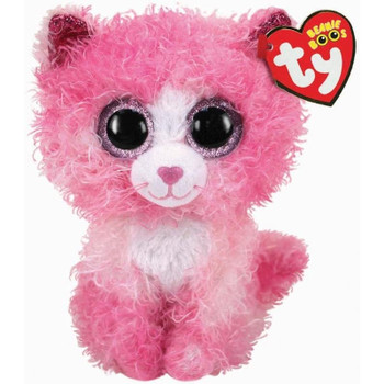 REAGAN the Pink Cat 6-inch Ty Beanie Boo.